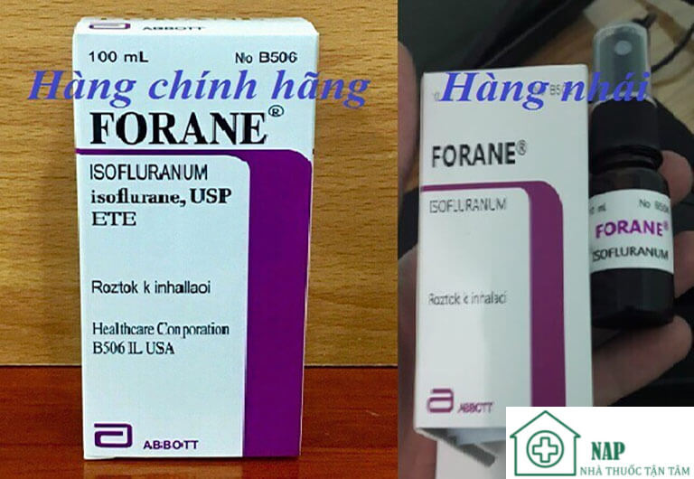 Thuốc mê dạng xịt Forane cần tìm mua đúng hàng thật, hàng chuẩn chính hãng sử dụng mới đảm bảo an toàn, mang lại hiệu quả tốt