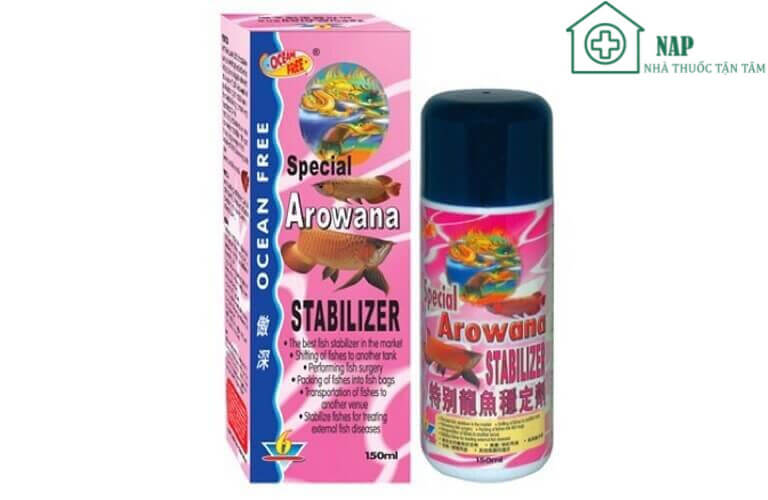 Thuốc mê Special Arowana Stabilizer chuyên dùng gây mê cho cá rồng, hiệu quả thuốc phát huy tốt, giúp cá im lặng, không cựa quậy